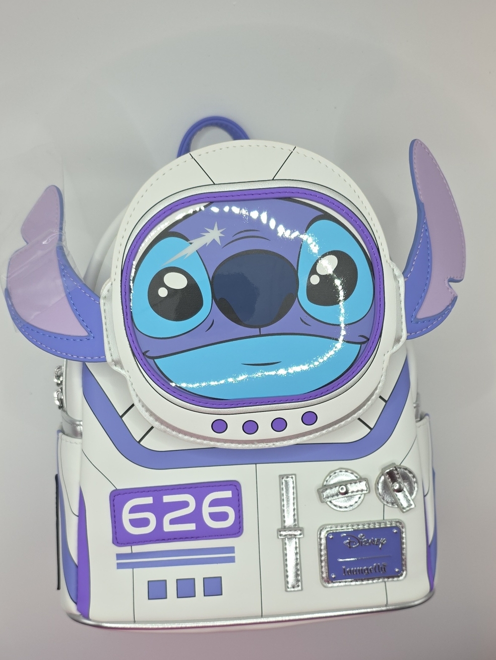 Loungefly Disney Stitch Astronaut Mini Backpack in Purple, Blue & White